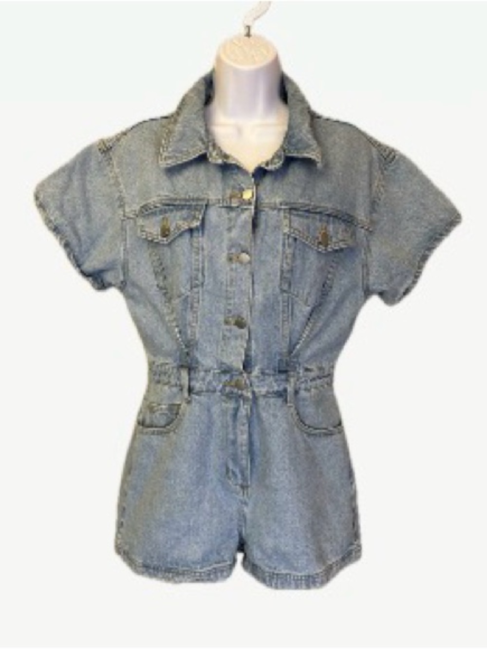 Le Lis Denim Romper Size S
